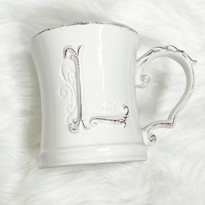 Pier 1 Imports monogrammed Elizabeth mug